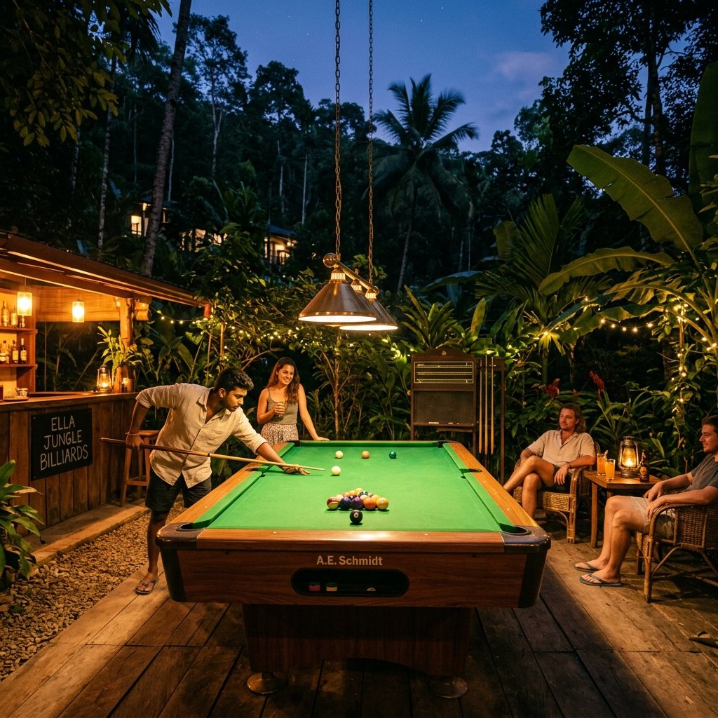 Pool Planet Outdoor Evening Pool Table Session in Ella